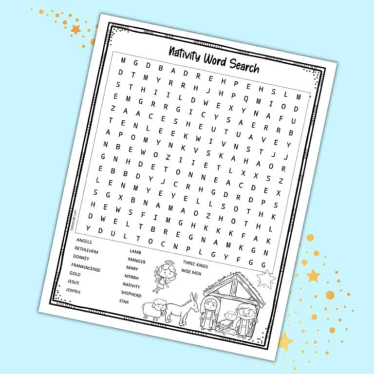 Free Printable Nativity Dot Marker Pages - The Artisan Life