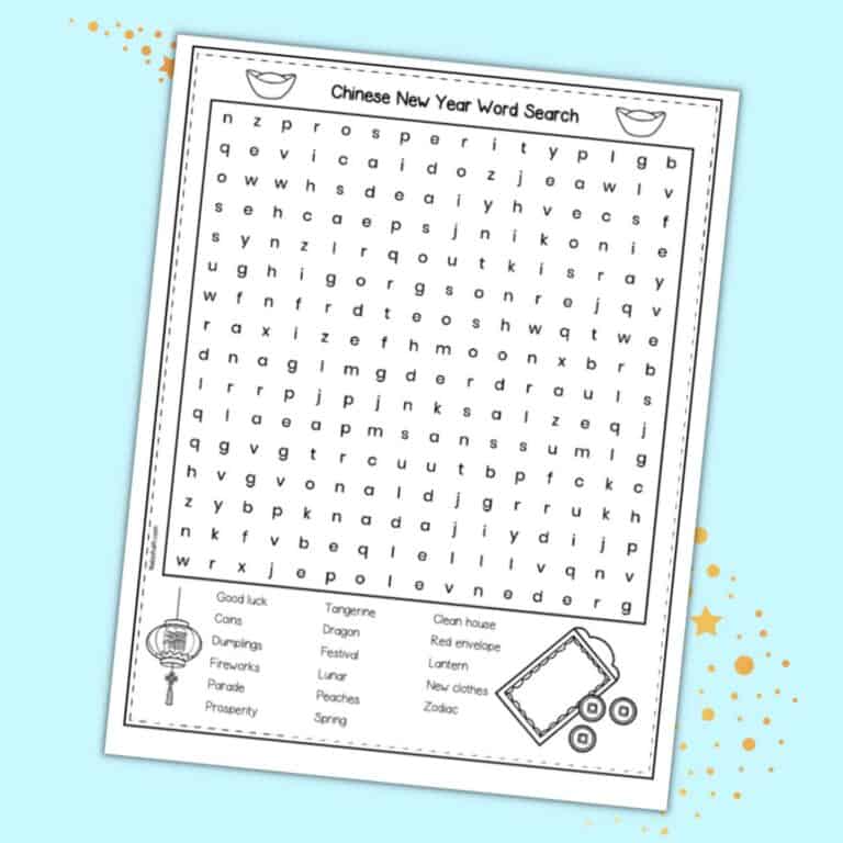 Free September Word Search Printable for Kids - The Artisan Life