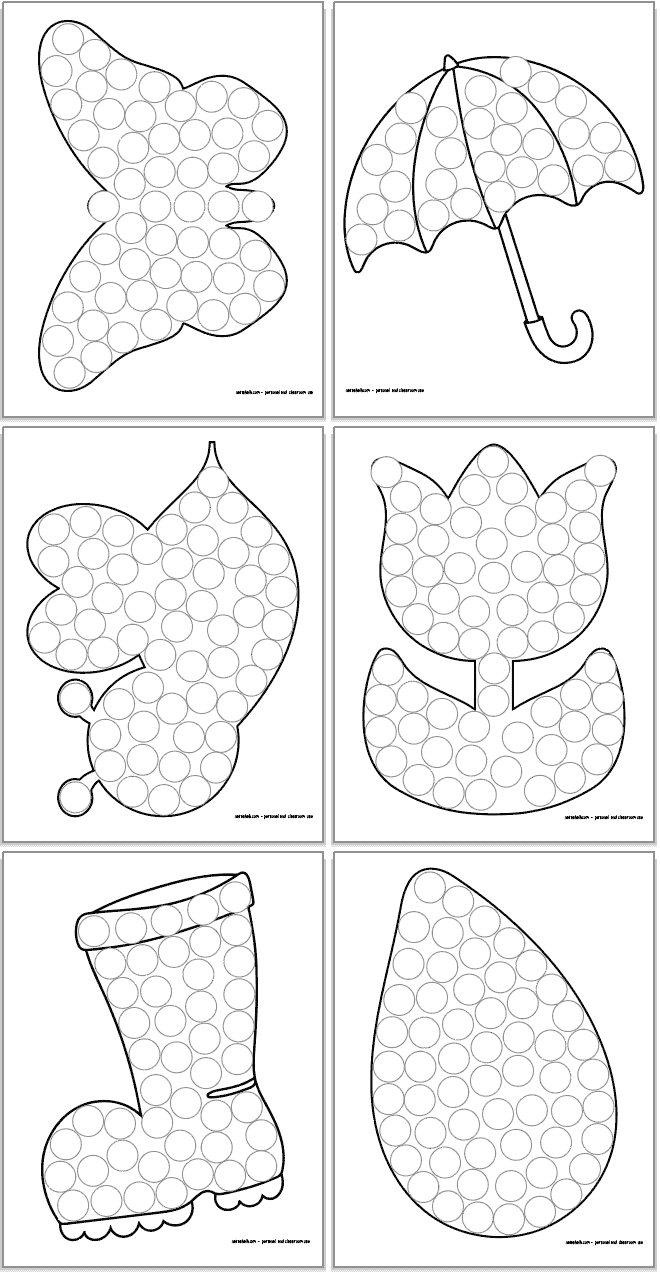 Swoosh Dot Art Practice Pages 8 Pages PDF Instant Digital 