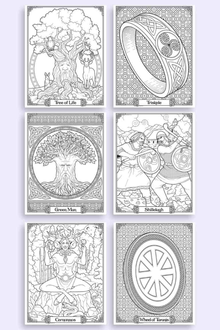 Free Printable Adult Coloring Pages - Celtic Symbols - The Artisan Life