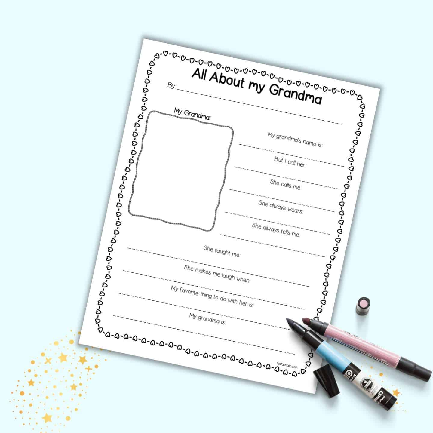 All About My Grandma Free Printable The Artisan Life