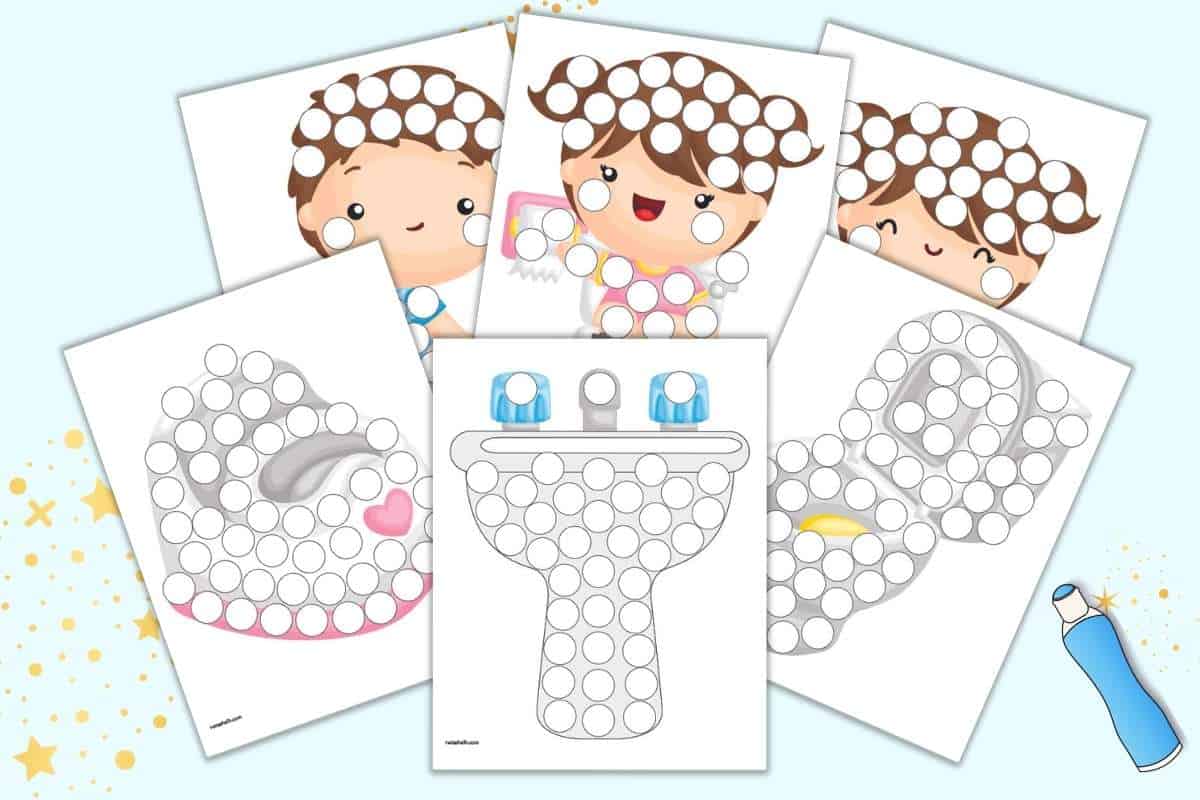 Doodle Hog DOODLE HOG Washable Dot Markers for Toddlers Kids Preschool, 8  Colors Bingo Markers
