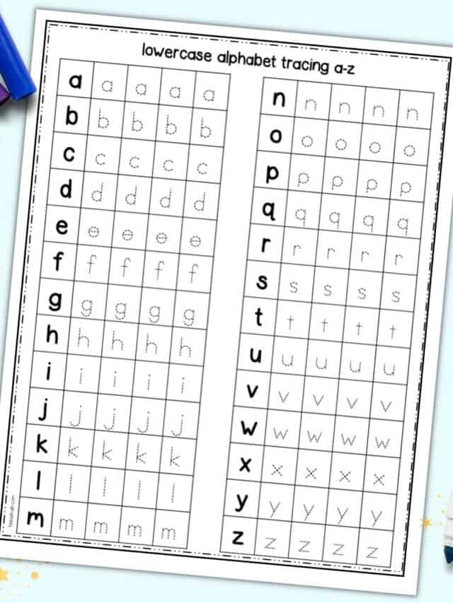 Alphabet Tracing Worksheets - The Artisan Life