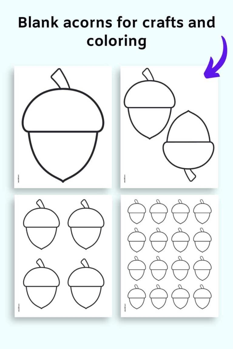 Free Printable Acorn Templates The Artisan Life Free Printable Acorn Templates The Artisan Life