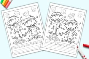 Free Printable First Day of Fall Worksheets - The Artisan Life