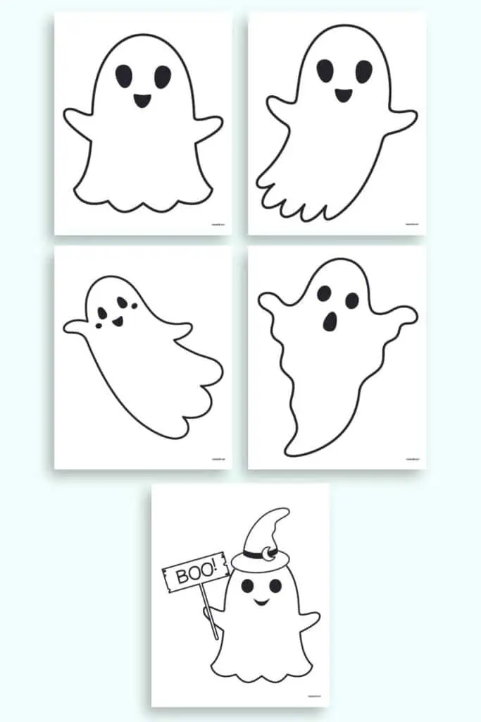 halloween ghost template