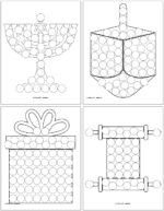 7+ Free Printable Hanukkah Dot Marker Coloring Pages - The Artisan Life