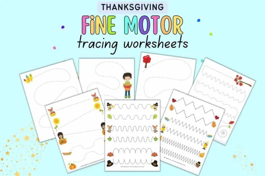 Fall or Thanksgiving Game Board - Free Printable - Your Therapy Source