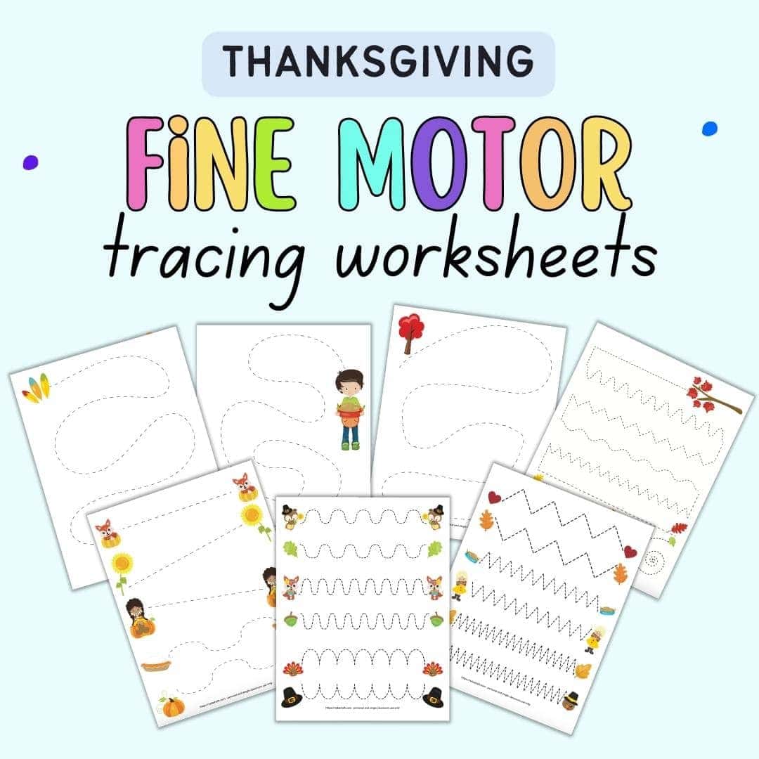 Fine Motor Tracing Skills, Pencil Control Worksheets, Pre-Writing Skills
