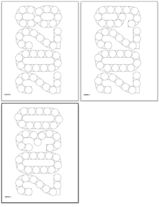 Free Printable New Year's Dot Marker Coloring Pages - The Artisan Life