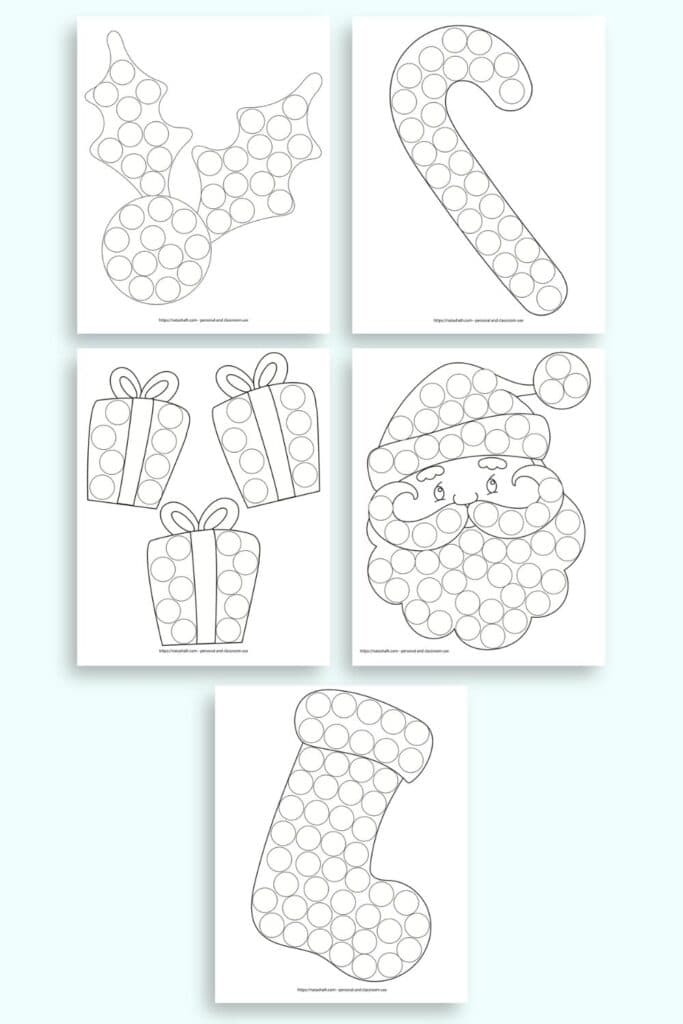 Christmas Dot Marker Pack - Modern Homestead Mama