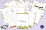 February Planner Printables - US Letter &amp; Happy Planner Classic - The ...