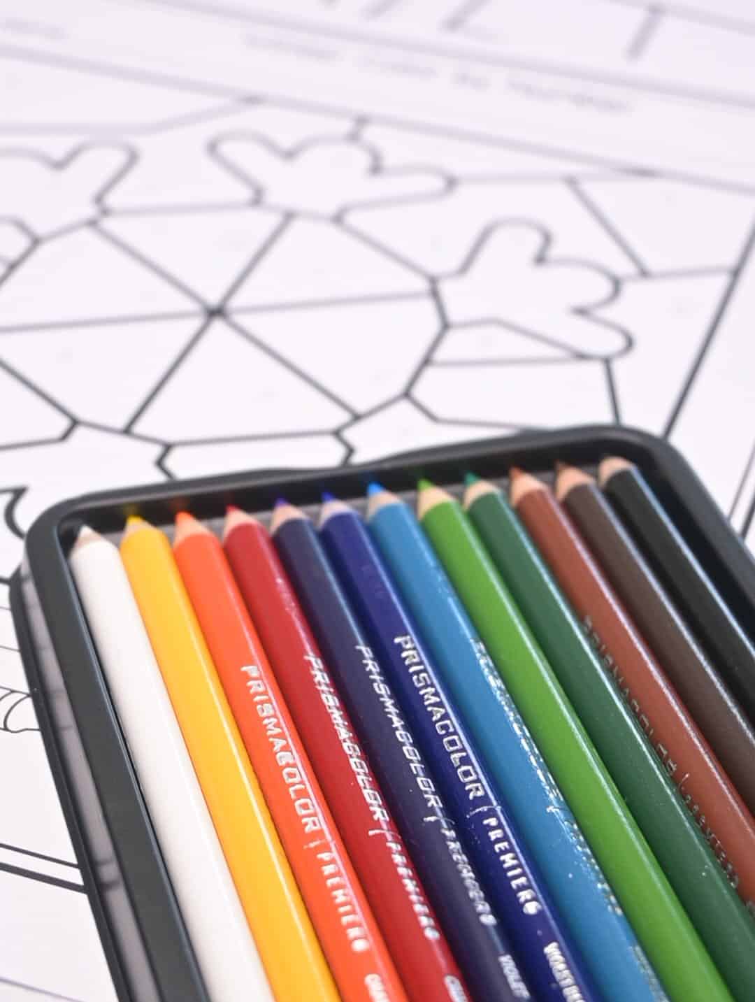 A picture of Prismacolor pencils