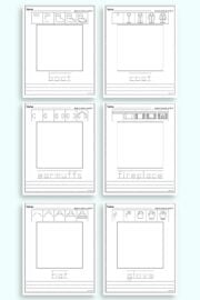 Free Printable Winter Directed Drawing for Kids - The Artisan Life