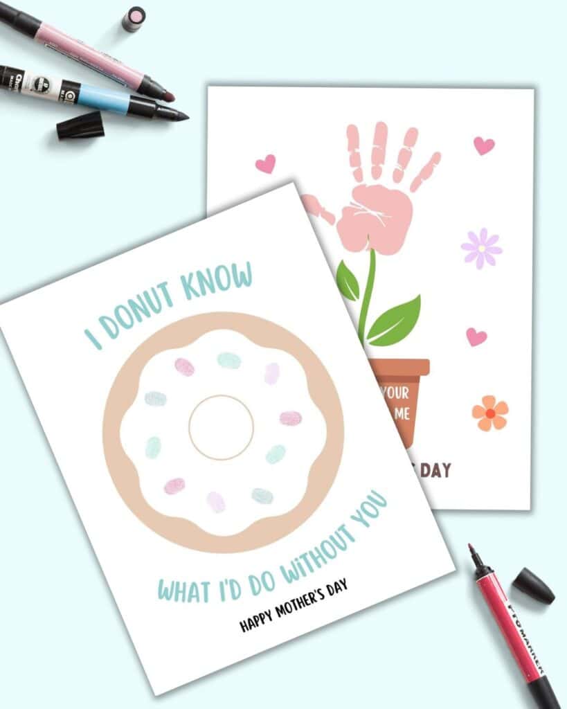 Mother's Day Handprint Free Printables - The Artisan Life