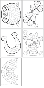 Free Printable St. Patrick's Day Do a Dot Marker Pages - The Artisan Life