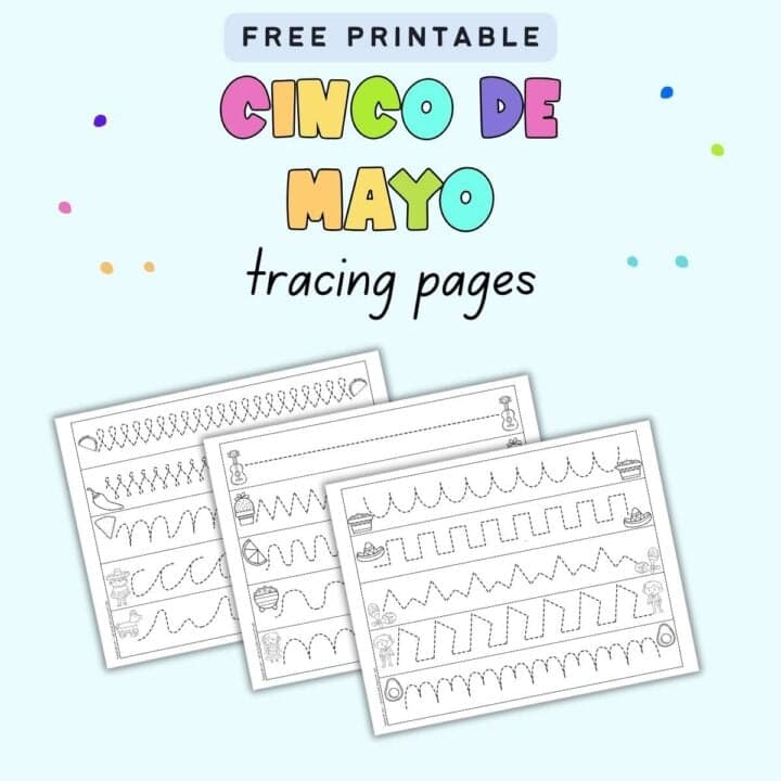 Free Printable Cinco De Mayo Tracing Pages The Artisan Life