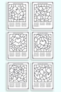 Free Earth Day Color by Number Worksheets - The Artisan Life