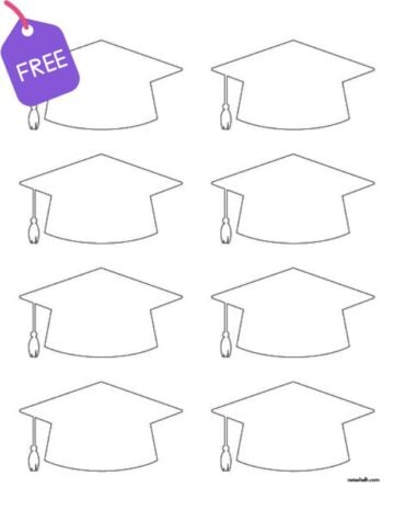 Free Printable Graduation Cap Templates - The Artisan Life