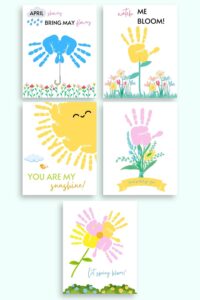 Spring Handprint Craft Free Printables - The Artisan Life