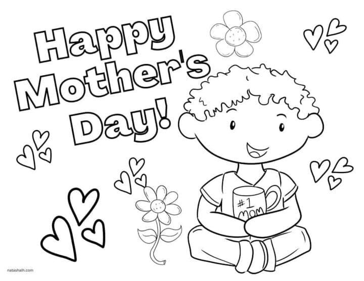 Free Printable Mother's Day Coloring Pages - The Artisan Life