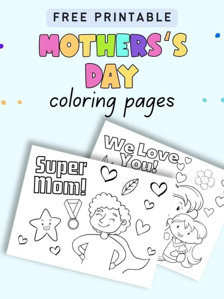 Mother's Day Coloring Pages for Kids - The Artisan Life