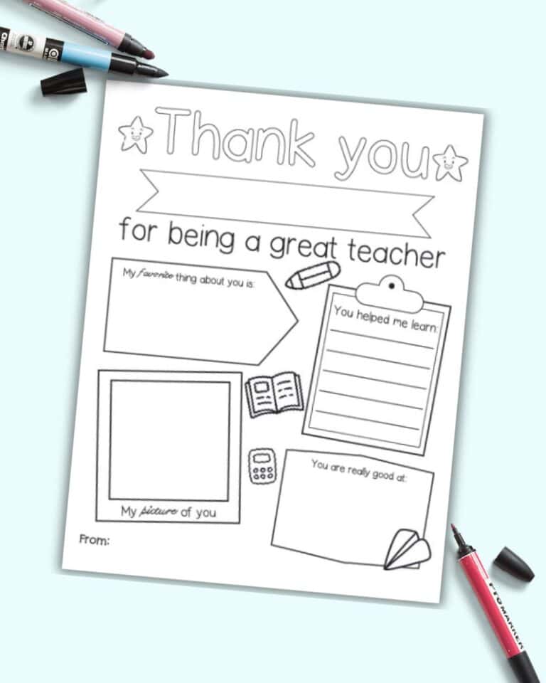 Free Printable All About My Teacher Questionnaire - The Artisan Life