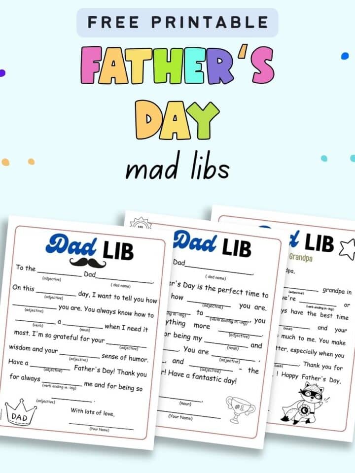 Free Printable Father's Day Color by Number Pages - The Artisan Life
