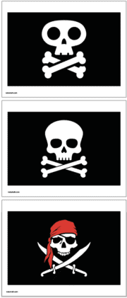 Free Printable Pirate Flags - The Artisan Life