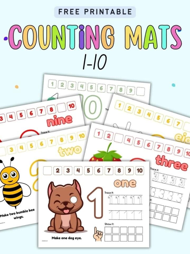 Play Dough Mats & Activity Sheets Archives - The Artisan Life