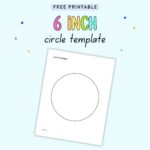 Free Printable 6 Inch Circle Template - The Artisan Life