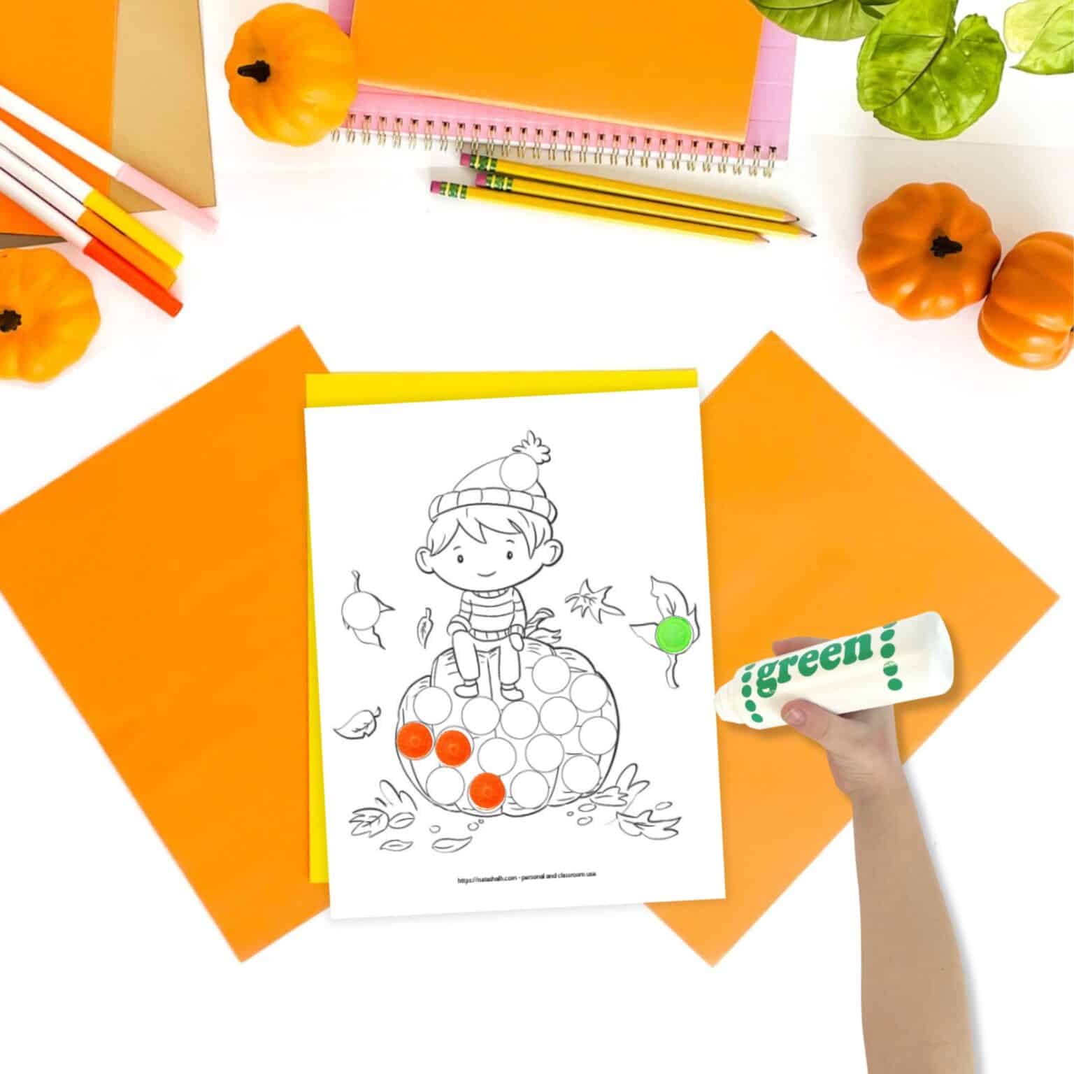 Free Thanksgiving Dot Marker Printables (to keep your child busy at the ...
