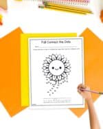 Free Printable Fall Dot to Dot Worksheets - The Artisan Life