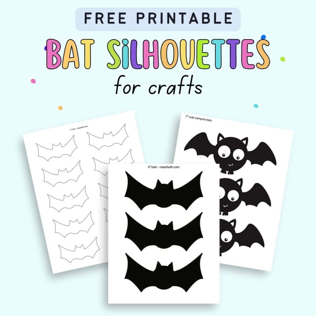 10+ 9+ Free Printable Bat Silhouettes - The Artisan Life