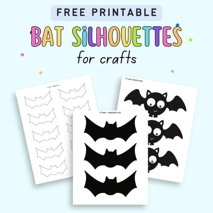 10+ 9+ Free Printable Bat Silhouettes - The Artisan Life
