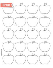 Apple Sytle Form Example Free Printable Apple Templates - The Artisan Life
