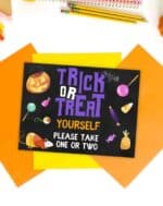 Free Printable Halloween Candy Bowl Signs The Artisan Life Free Printable Halloween Candy Bowl Signs The Artisan Life