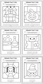 Free Printable Halloween Tracing Worksheets with Vocabulary - The ...