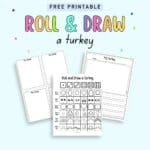 Roll a Turkey Free Printable - The Artisan Life