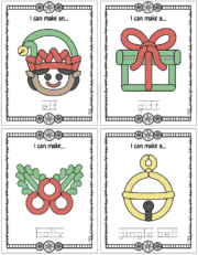Free Printable Christmas Play Dough Mats - The Artisan Life