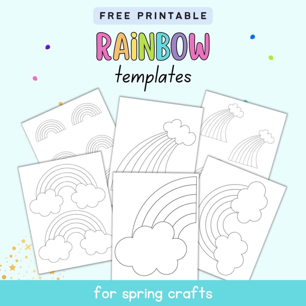 11 Free Free Printable Rainbow Templates - The Artisan Life