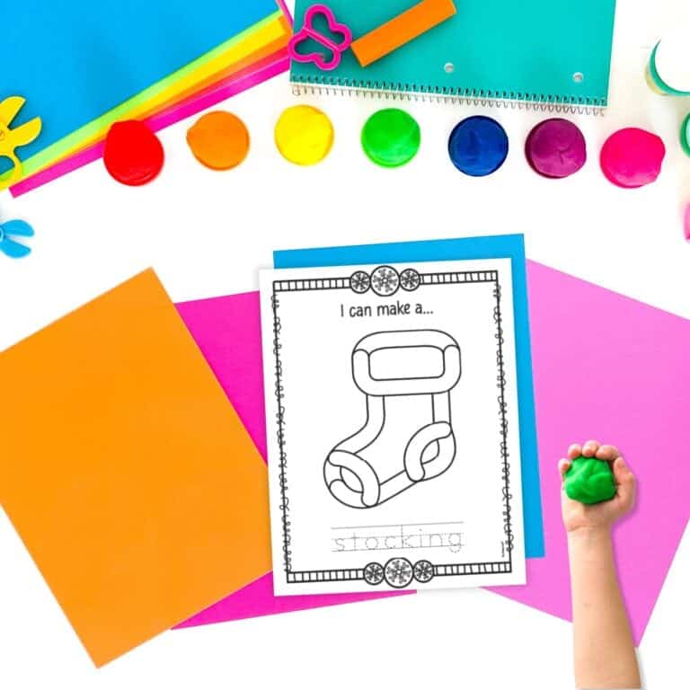 Free Printable Christmas Play Dough Mats - The Artisan Life