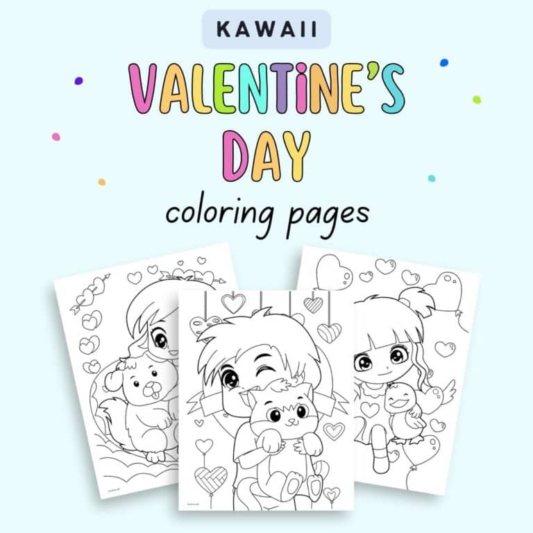 free printable coloring for valentines day