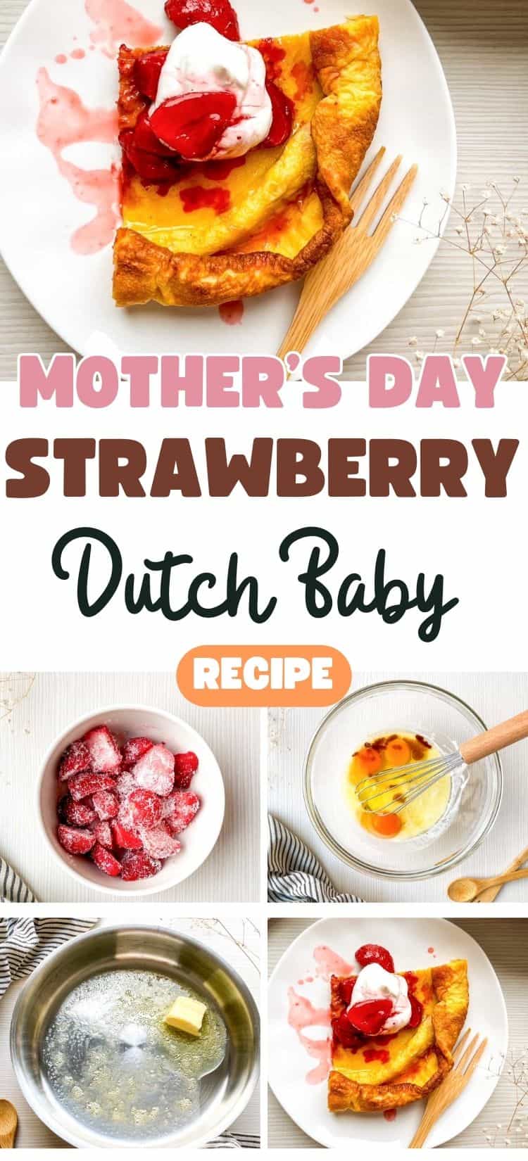 Get ready to impress your family with this delicious strawberry Dutch baby pancake recipe, perfect for your Mother's Day brunch! This easy Dutch baby recipe will have you whipping up a fluffy, oven-baked treat bursting with flavor. The sweet strawberries on top make it a standout among your breakfast brunch ideas! Using a cast iron skillet ensures a beautiful, crispy edge. This Dutch pancake recipe is not just tasty but also great for gluten-free (gf) baking enthusiasts. Don't miss out on this fruity recipe – click for the full Dutch baby strawberry recipe!
