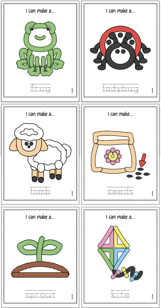 Free Printable Spring Play Dough Activity Mats - The Artisan Life