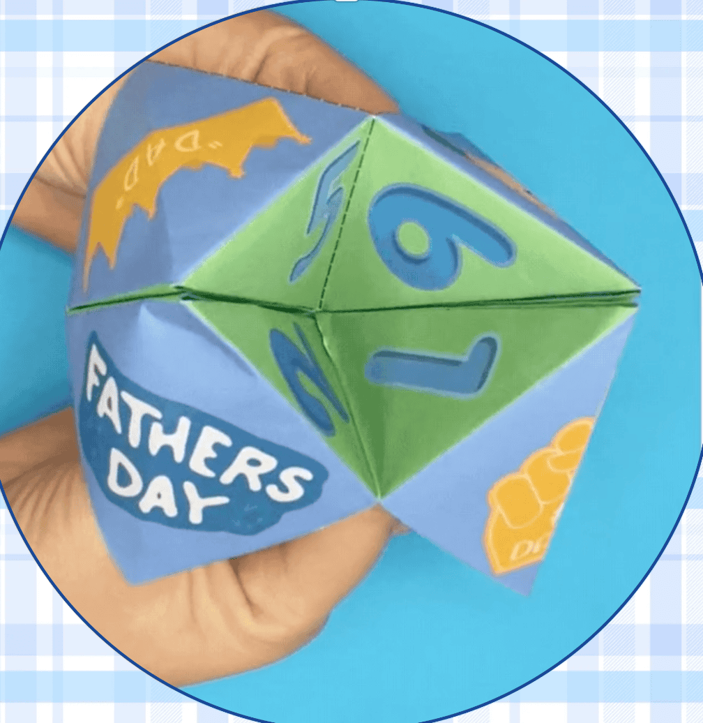 using a dad joke cootie catcher