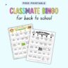 Free Printable Classmate Bingo Ice Breaker Game - The Artisan Life