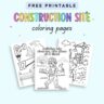 Free Printable Construction Site Coloring Pages - The Artisan Life