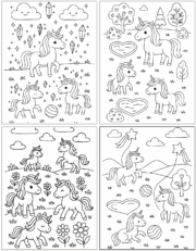 Free Printable Enchanted Unicorn Coloring Pages - The Artisan Life