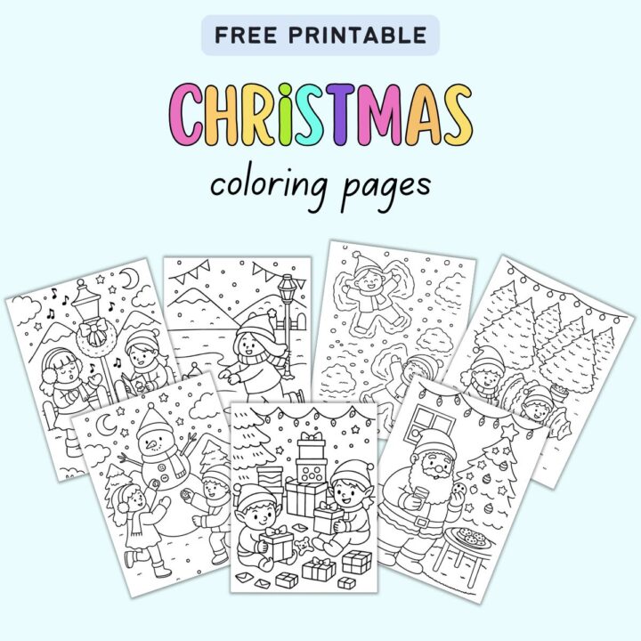 Free Printable Christmas Coloring Pages for Kids - The Artisan Life